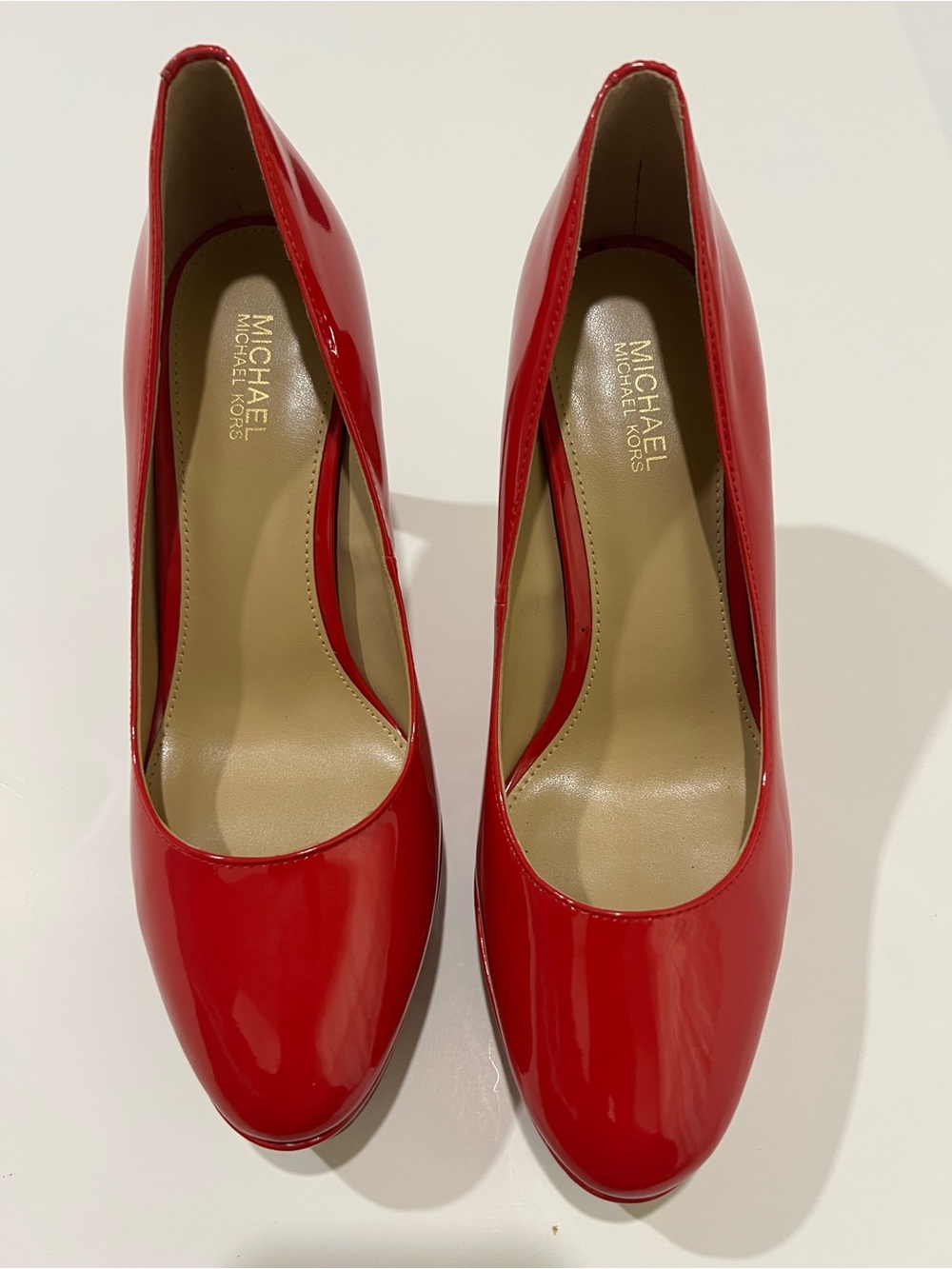 Michael Kors Red Patent Leather Classic Pumps